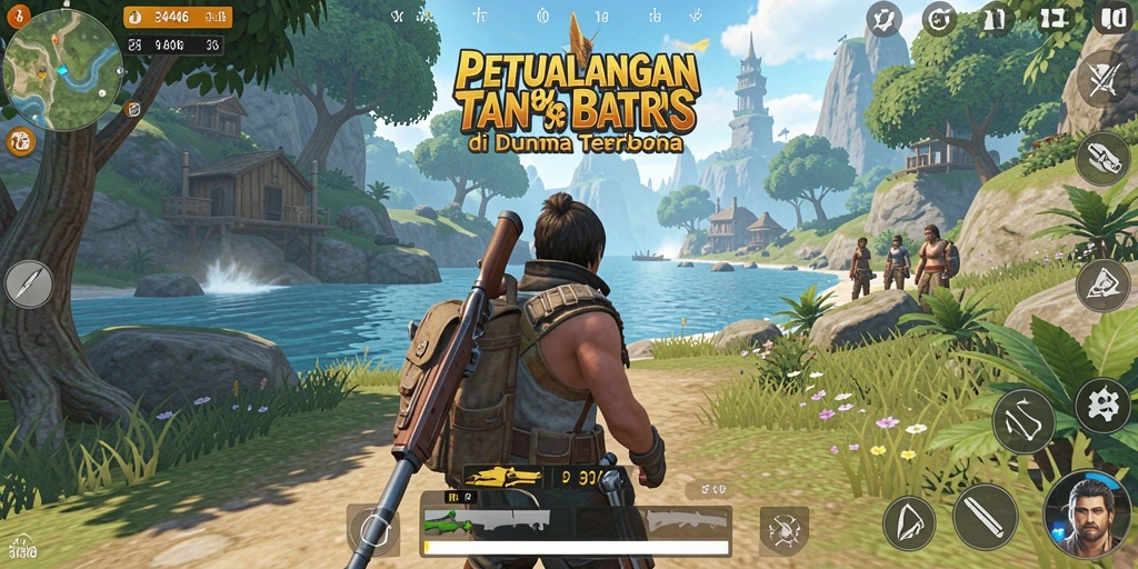 Screenshot gameplay Open World yang menampilkan berbagai lingkungan menarik.