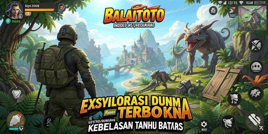 Screenshot gameplay yang menunjukkan kebebasan eksplorasi dunia terbuka.