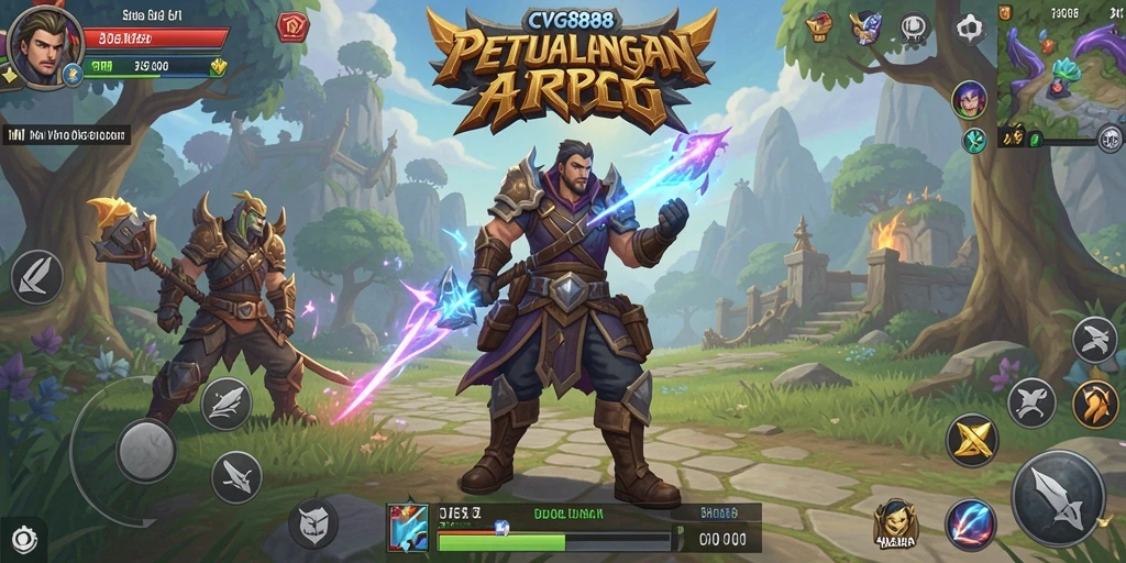 Tampilan gameplay menarik dari CVG8888 dalam dunia ARPG.