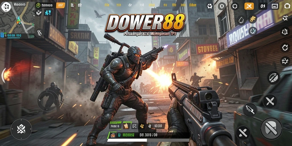 Gameplay TPS yang intens dan seru di DOWER88.