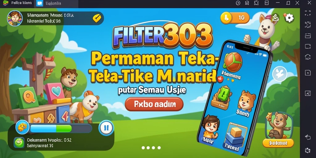 Screenshot gameplay menunjukkan tantangan teka-teki FILTER303 yang seru.