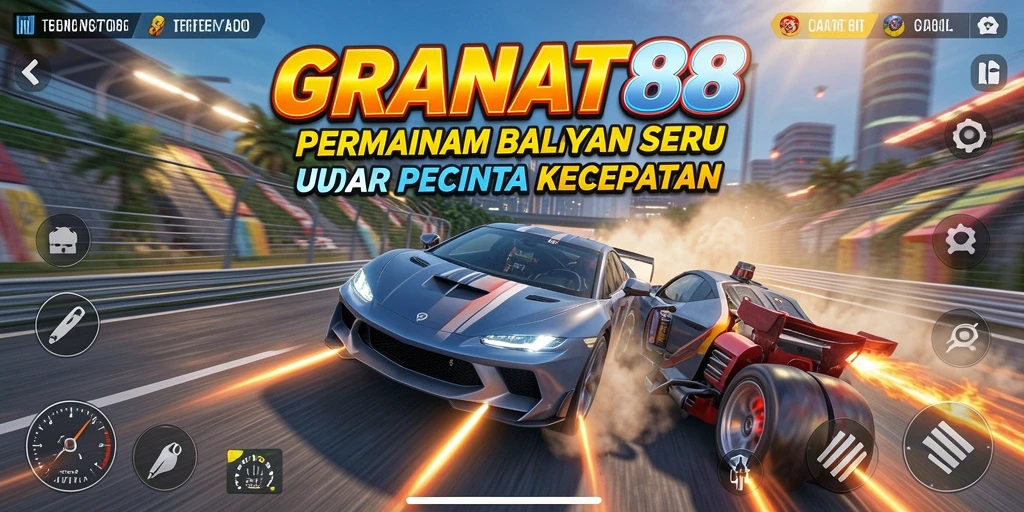 Gameplay Racing yang seru dan mendebarkan di GRANAT88.