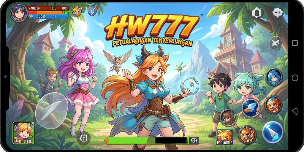 Tangkapan layar HW777 menampilkan aksi gameplay yang seru.