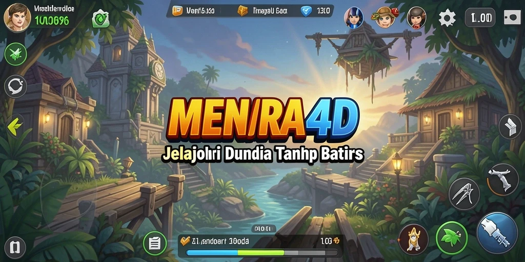 Tampilan gameplay MENARA4D yang memukau dan penuh petualangan.