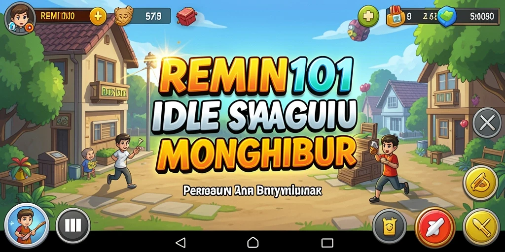 Tampilan gameplay menampilkan berbagai karakter dan fitur menarik dari REMI101.