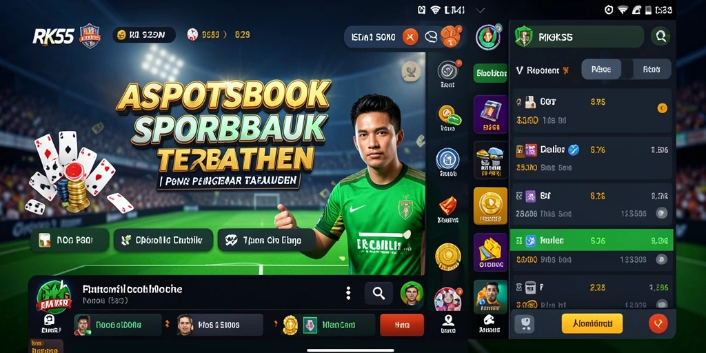 Tampilan menarik dari gameplay taruhan RK55 yang mendebarkan.