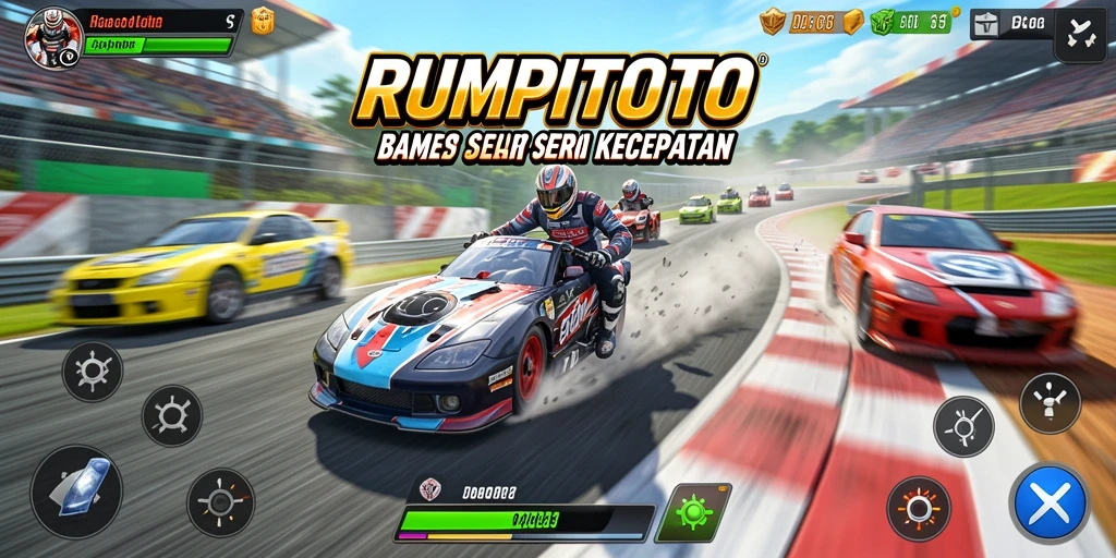 Gameplay balap yang mendebarkan di RUMPITOTO.