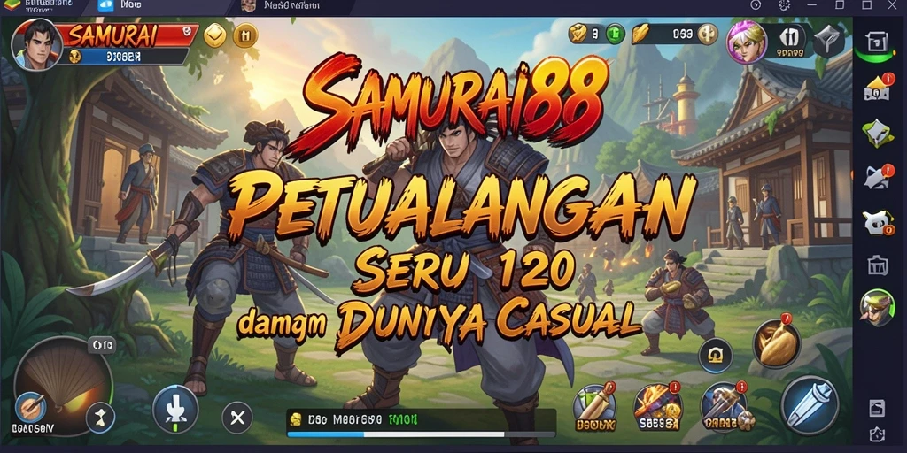 Tangkapan layar gameplay <strong>SAMURAI88</strong> menampilkan petualangan seru dengan aksi yang mendebarkan.