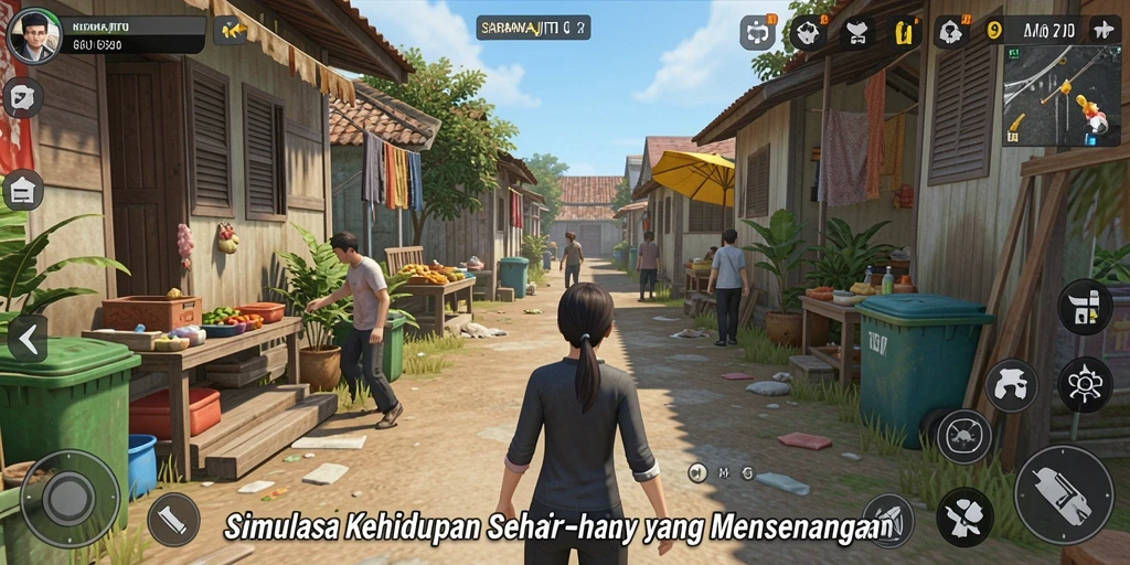 Tampilan gameplay SARANAJITU yang menarik dan menghibur.