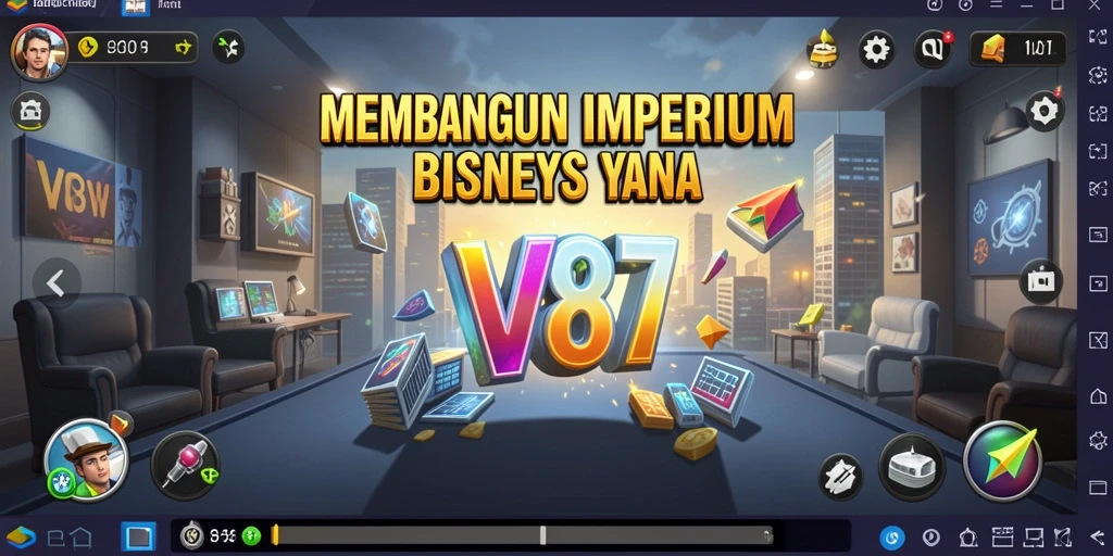 Tampilan menarik yang menampilkan gameplay Tycoon di V87.