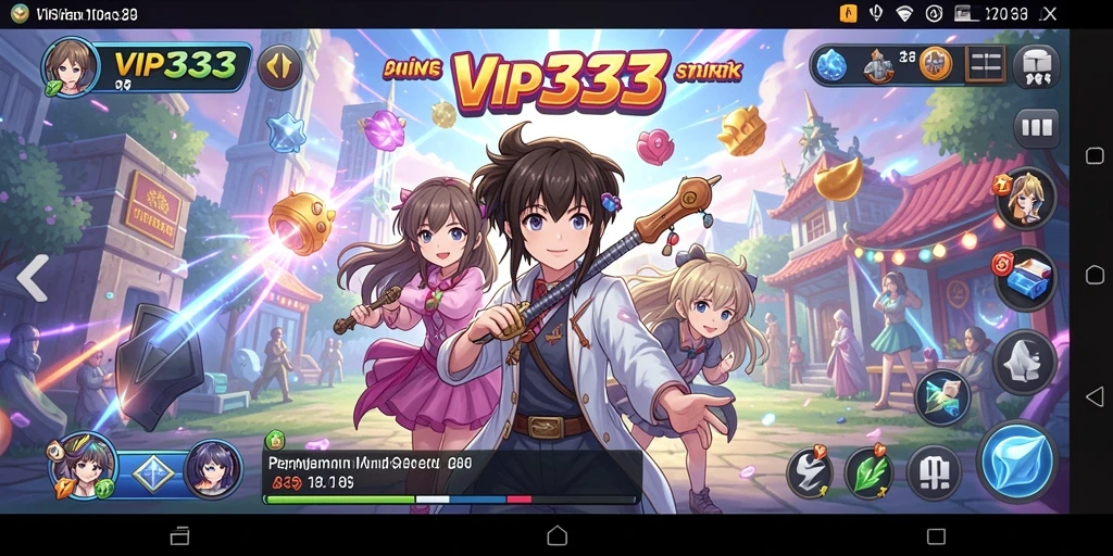 Tampilan menarik dari gameplay Anime di VIP333.