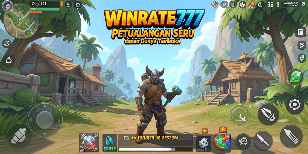 Tampilan gameplay yang memukau dari dunia Open World WINRATE777.