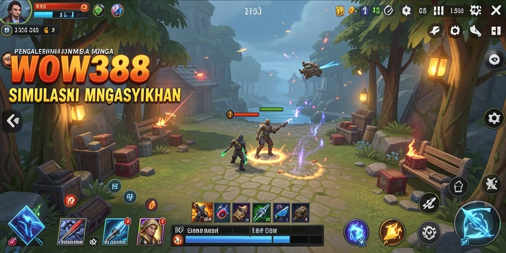 Screenshot utama WOW388 menampilkan gameplay yang seru dan interaktif.